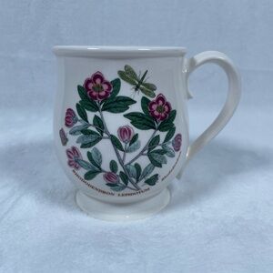Portmeirion Botanic Garden RHODODENDRON Tankard Coffee Mug 16 oz Footed Bristol